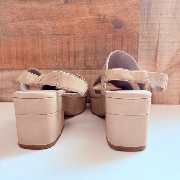 Eileen Fisher Dean Earth Platform Slingback Sandals - Picture 6 of 10